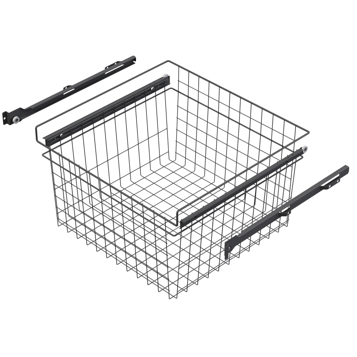 Rullakiskokori LM 615 korkea antrasiitti 60 cm kaappiin