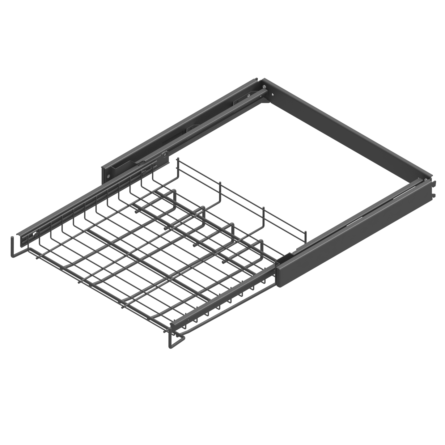 Ulosvedettävä housuteline LM 651 kehyksellä M500 antrasiitti