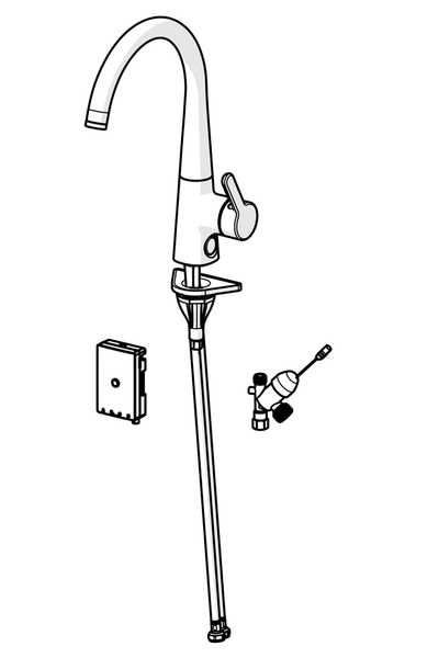 Keittiöhana Oras 3035F-81 Inspera pesukoneventtiili 3V pronssi
