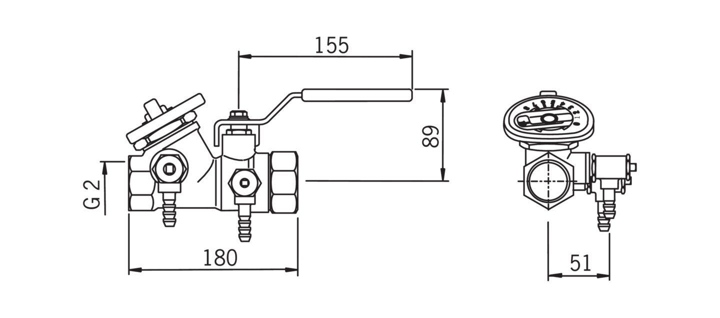 Linjasäätöventtiili Oras 410250 2