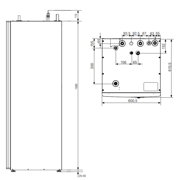 Ilma-vesilämpöpumppu Nibe Split Classic 12
