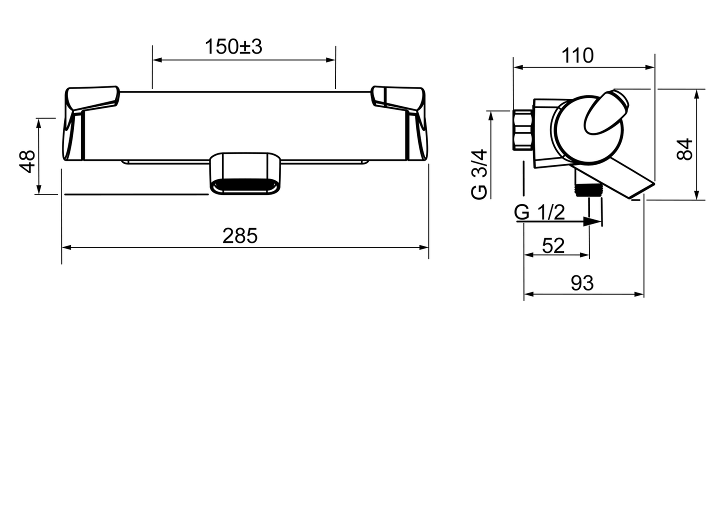 Ammehana ja suihkusetti Oras 7104 Optima digital bt