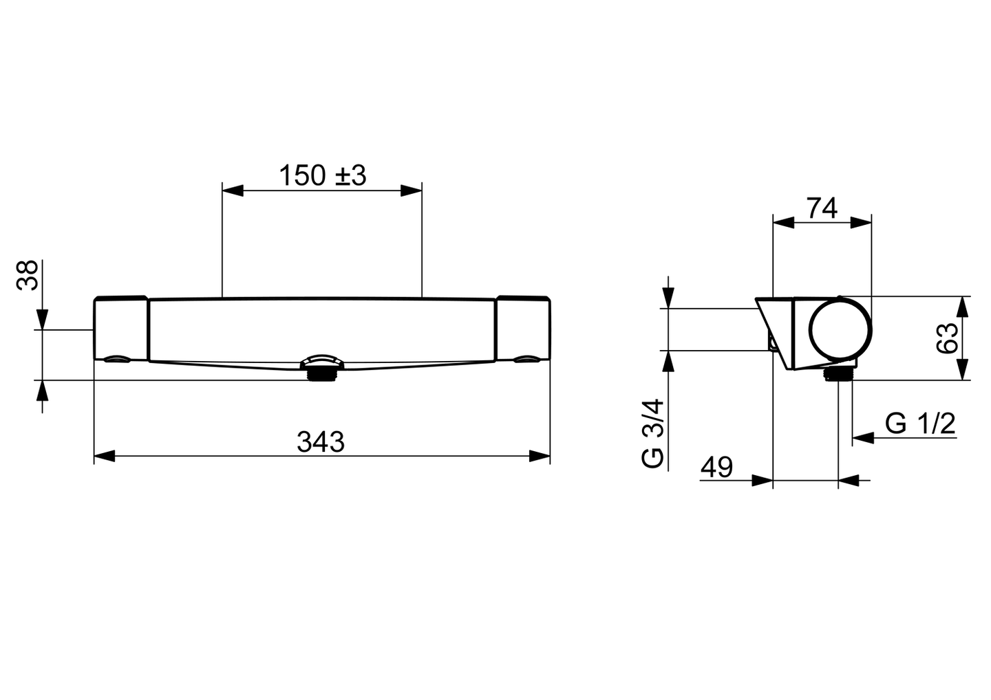 Suihkuhana Oras 7160N Optima Style