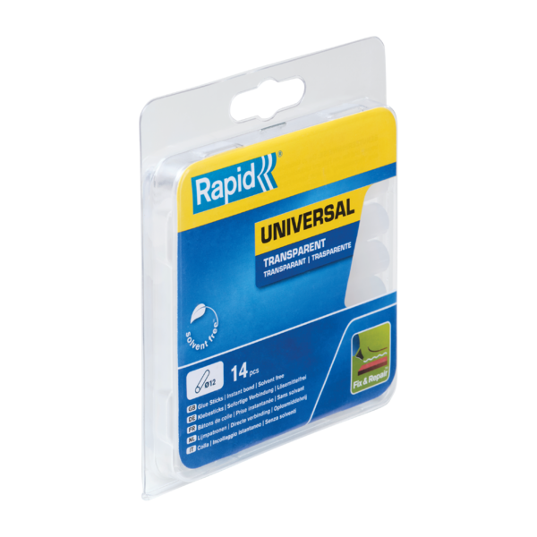Kuumaliima Rapid 12mm 125g läpinäkyvä