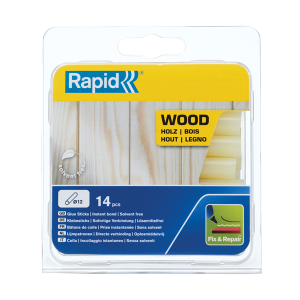 Liima Rapid 12mm lyhyt 14kpl puu