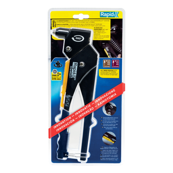 Vetoniittipihti Rapid RP60 360 astetta Multi