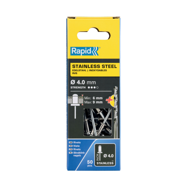 Vetoniitti Rapid 4,0x12mm rst 50kpl