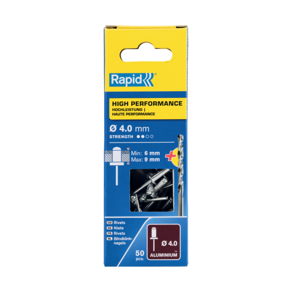 Vetoniitti Rapid 4,0x12mm High Performance 50kpl