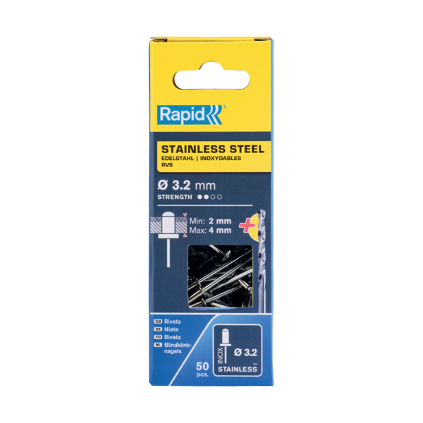 Vetoniitti Rapid 3,2x8mm rst 50kpl