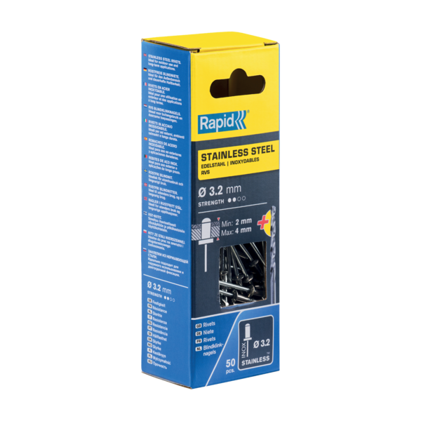 Vetoniitti Rapid 3,2x8mm rst 50kpl