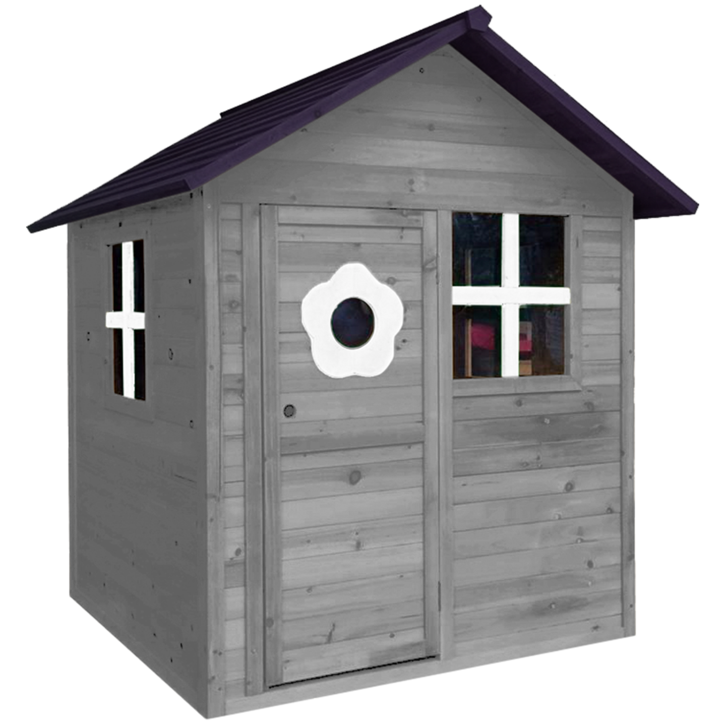 Leikkimökki harmaa/musta 158 x 148 x 132 cm NORDIC PLAY