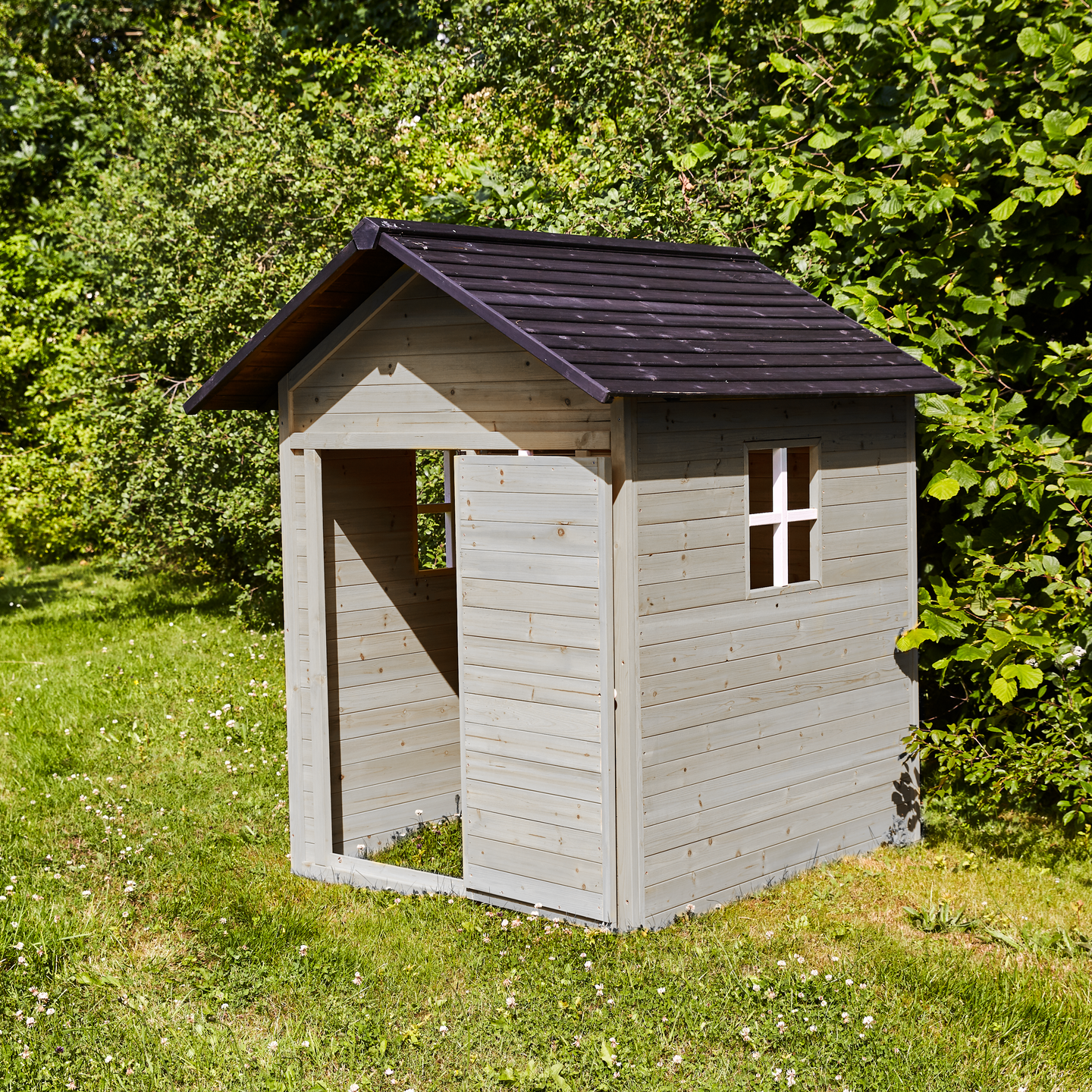 Leikkimökki harmaa/musta 158 x 148 x 132 cm NORDIC PLAY