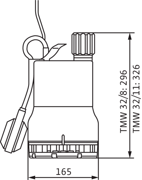 Tyhjennyspumppu Wilo TMV 32/11 Twister 10m johto
