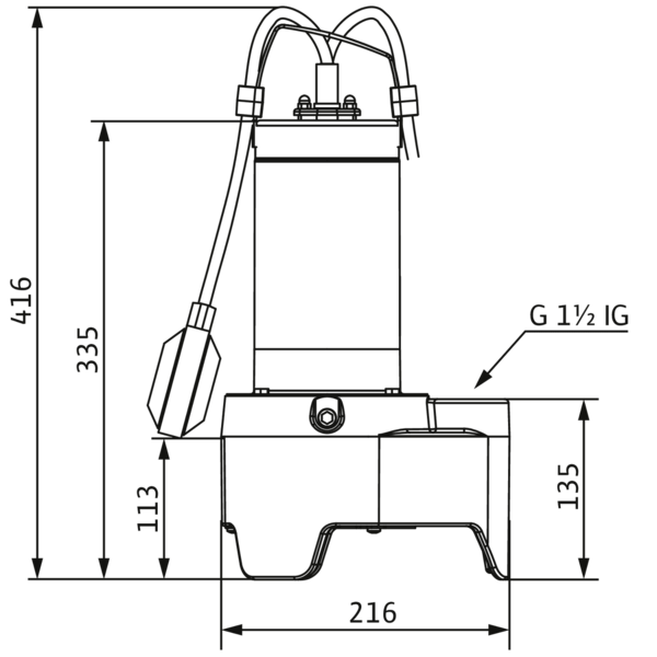 Jätevesipumppu Wilo Rexa MINI3 V04.11/M06-523/A