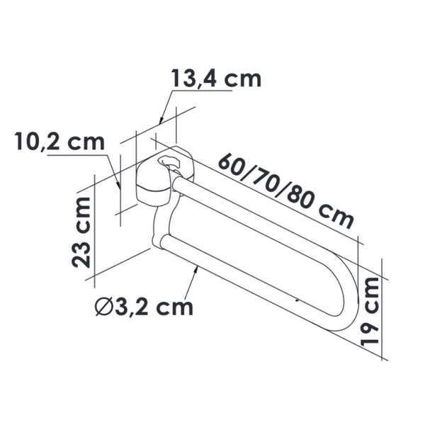 Tukikaide K Design EH-NWA-60-PCX valkoinen