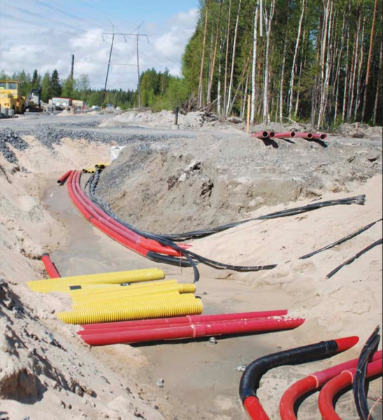 Kaapelinsuojaputki Pipelife TEL PVC 100x4,8 A 6m tiivisteellä punainen