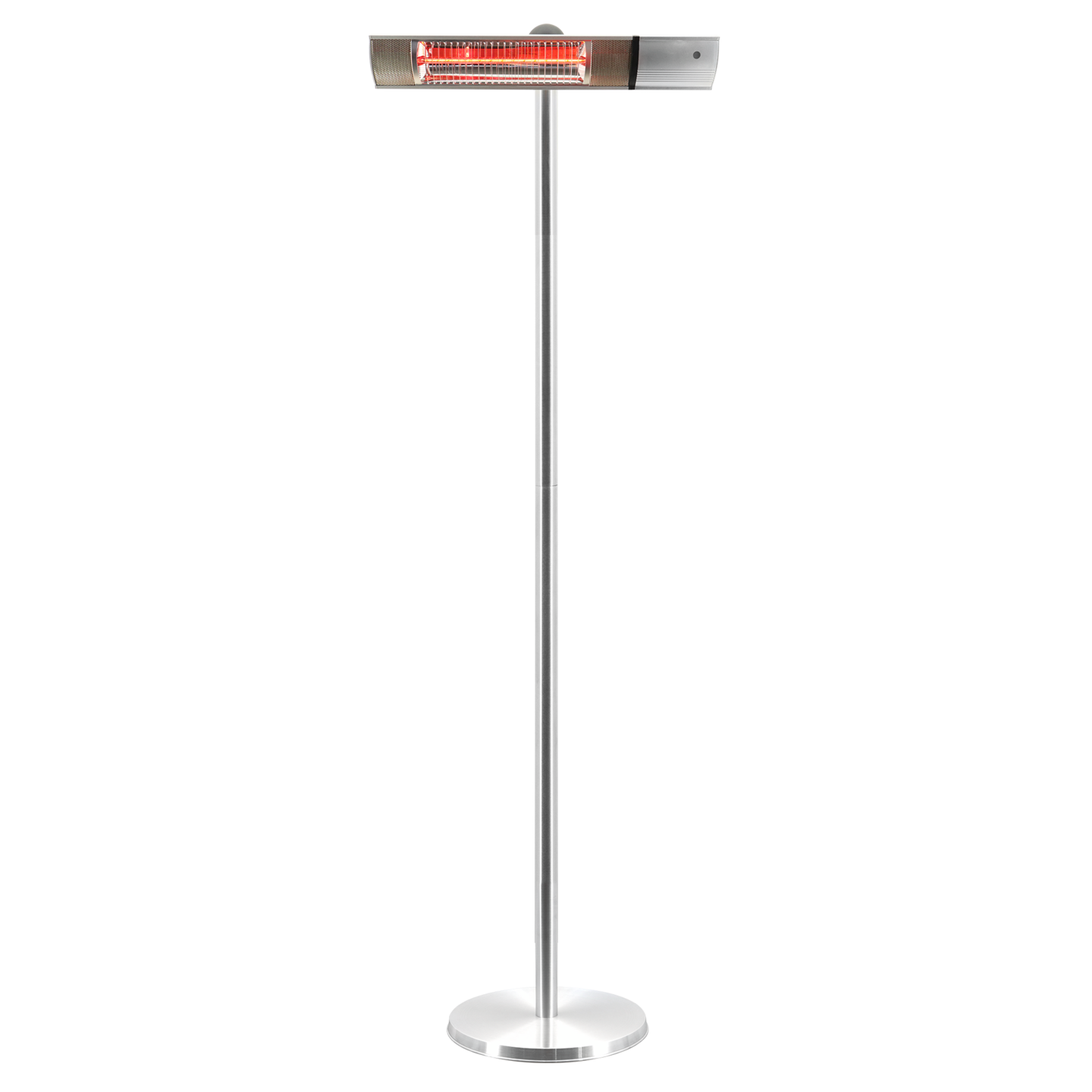 Terassilämmitin 500/1000/1500W lattiamalli, kaukosäädin, RGT, hopea HORTUS