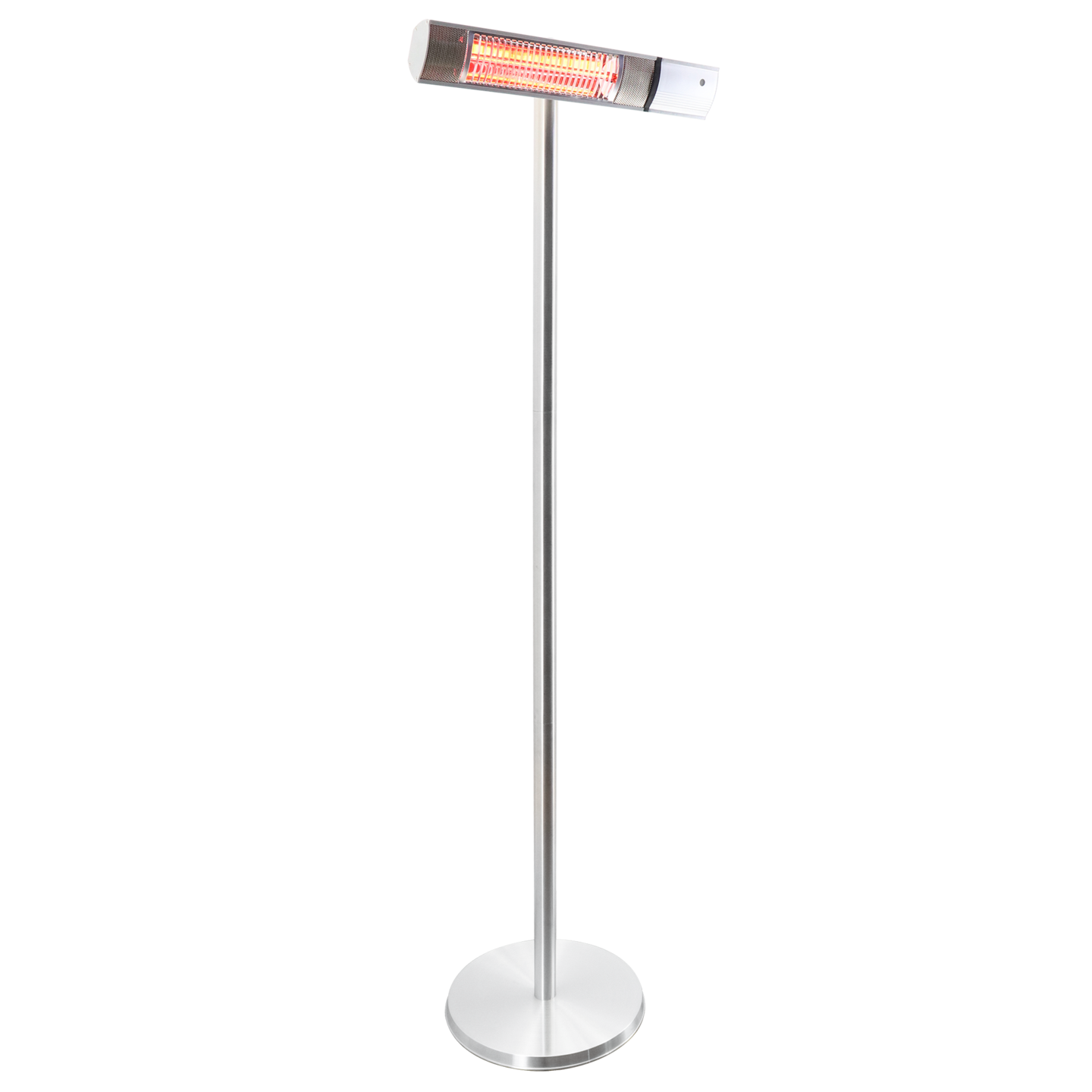 Terassilämmitin 500/1000/1500W lattiamalli, kaukosäädin, RGT, hopea HORTUS