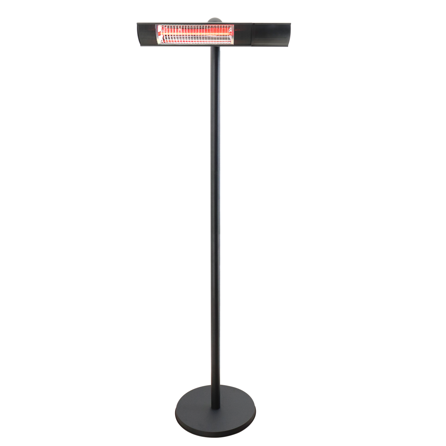 Terassilämmitin 500/1000/1500W lattiamalli, kaukosäädin, RGT, musta HORTUS