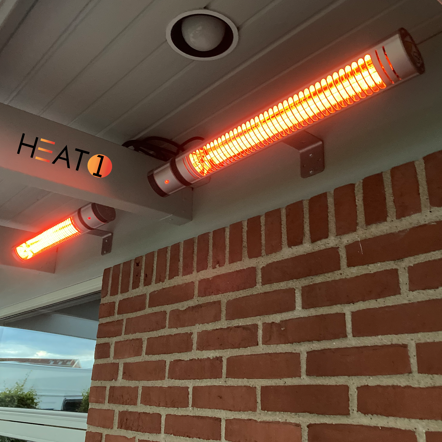 TerassilämmitinECO High-line 2000 W, hopea HEAT1