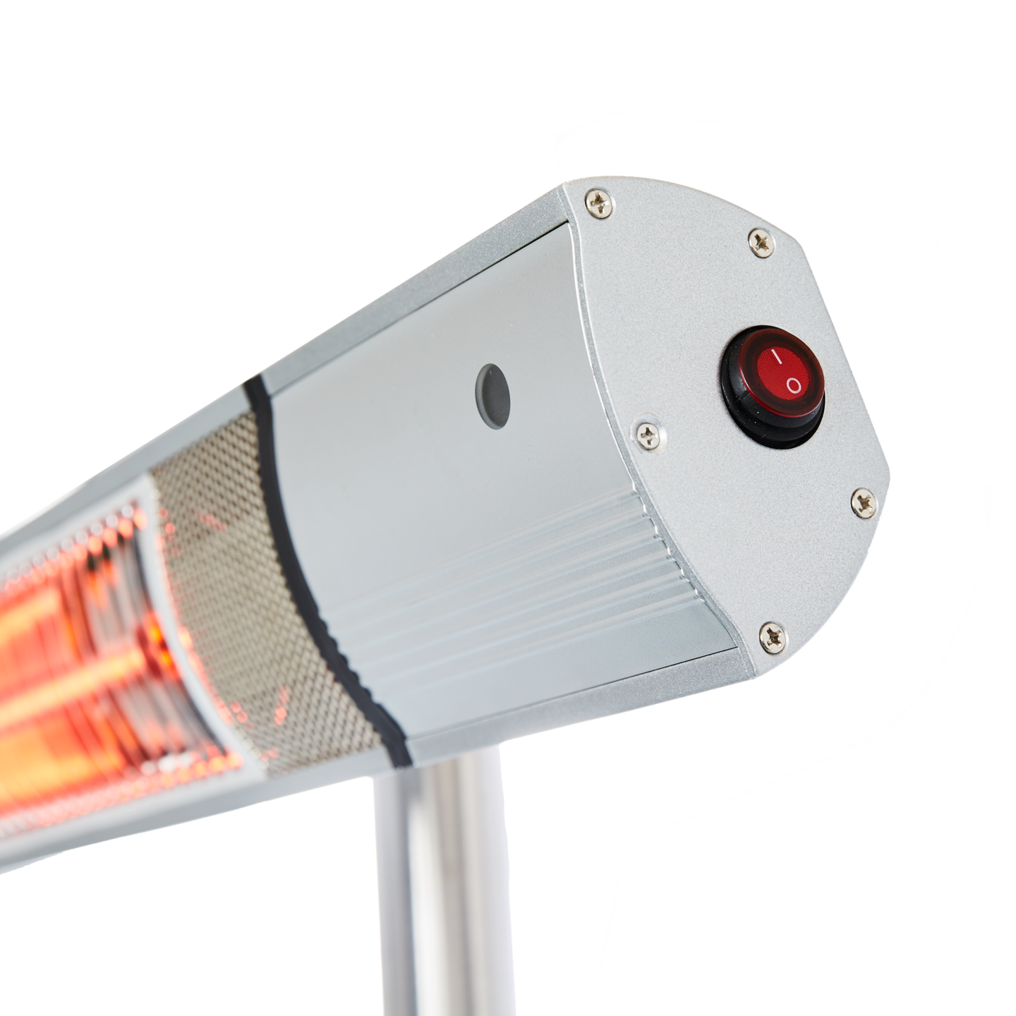 Terassilämmitin 500/1000/1500W lattiamalli, kaukosäädin, RGT, hopea HORTUS