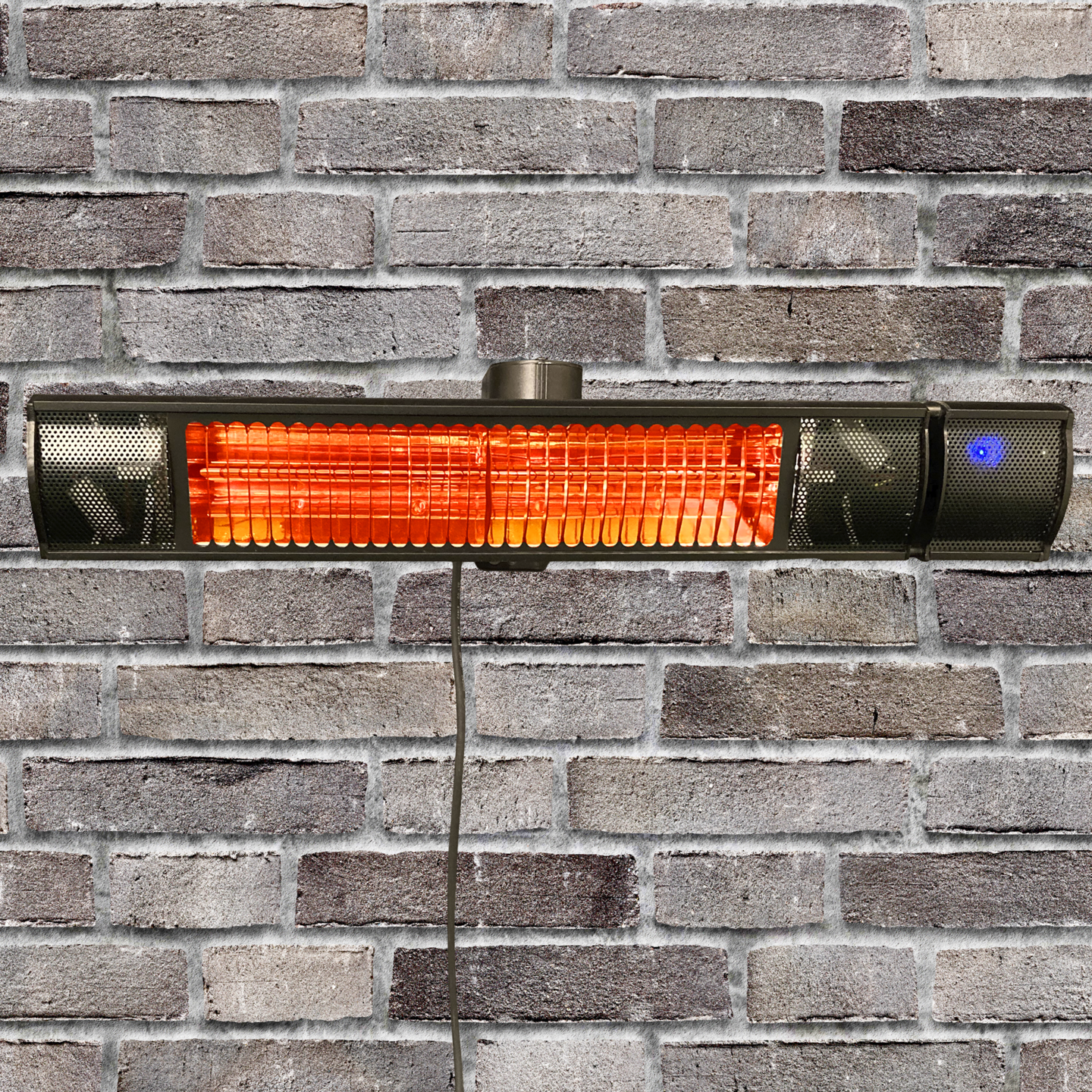 Terassilämmitin ECO plus-line 2000 W, oskilloiva, musta HEAT1