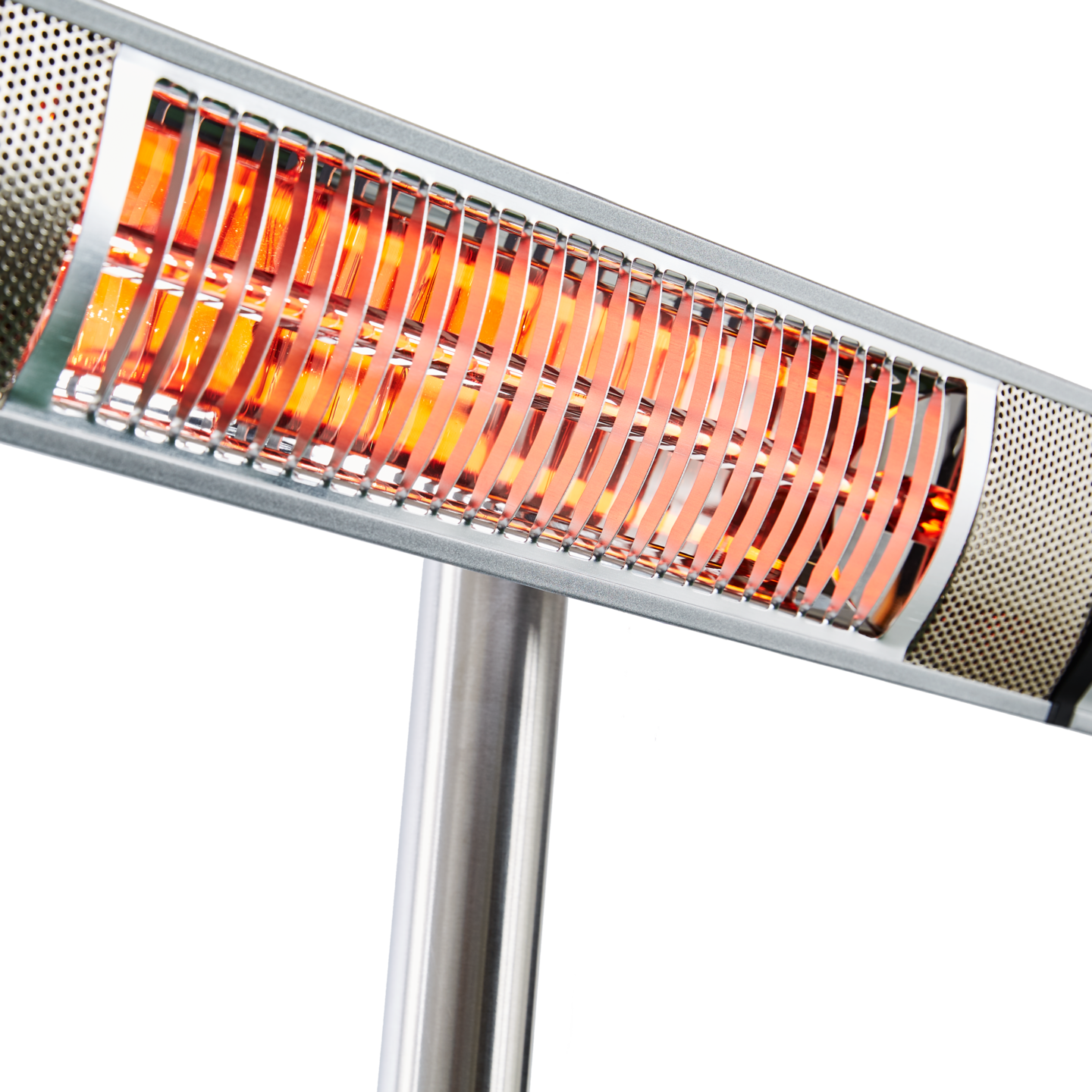 Terassilämmitin 500/1000/1500W lattiamalli, kaukosäädin, RGT, hopea HORTUS