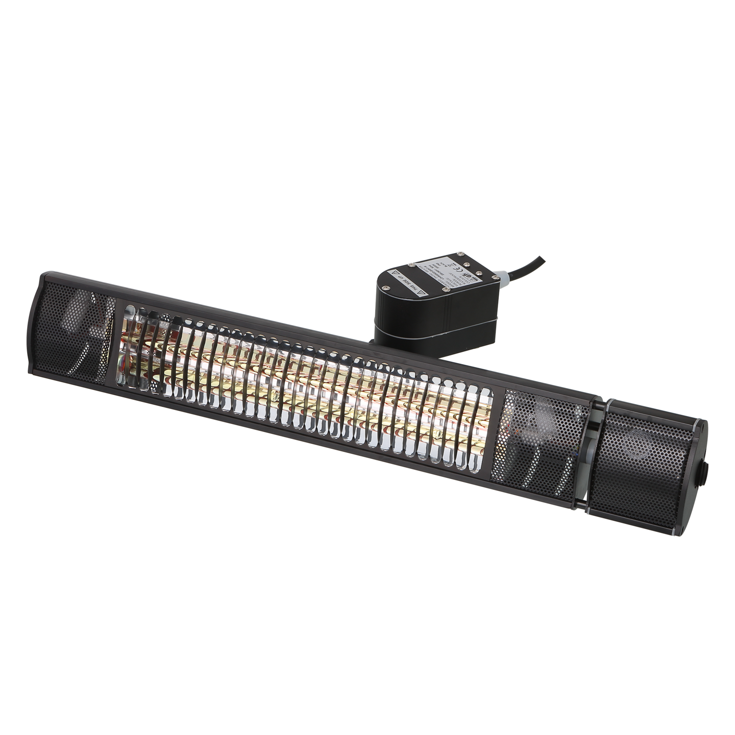 Terassilämmitin ECO plus-line 2000 W, oskilloiva, musta HEAT1