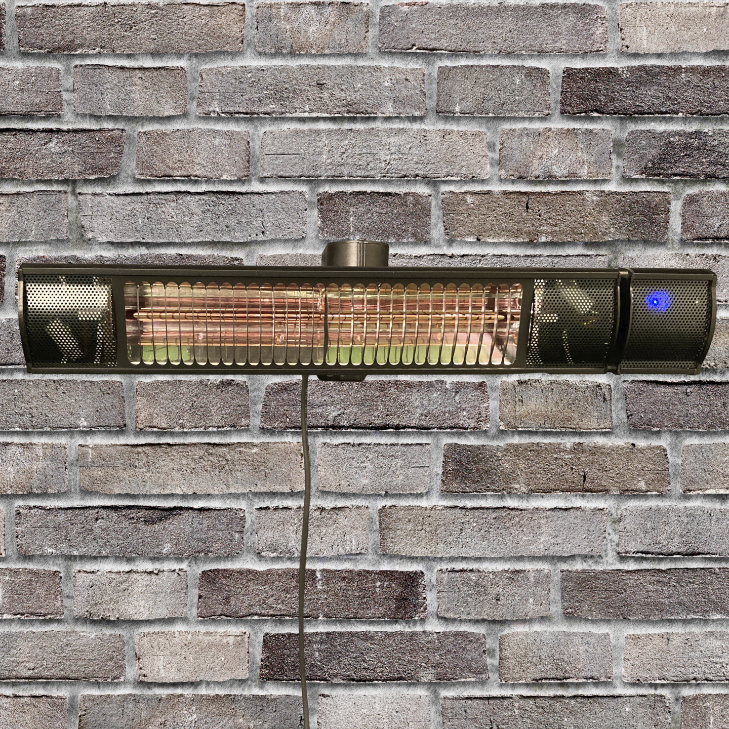 Terassilämmitin ECO plus-line 2000 W, oskilloiva, musta HEAT1