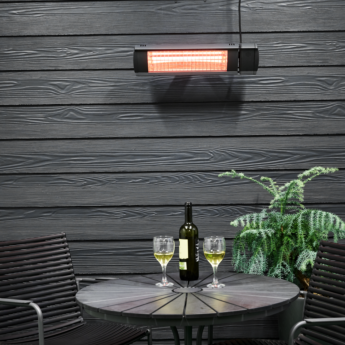 TerassilämmitinECO High-line 1500 W, titanium HEAT1