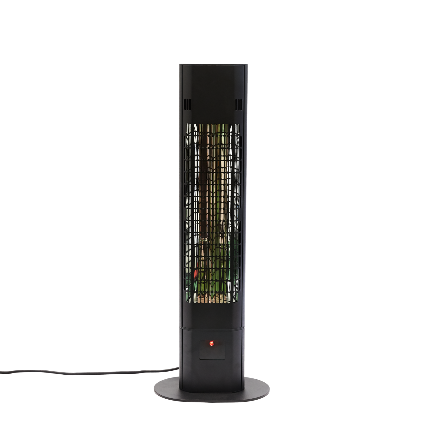 Terassilämmitin 1800W lattiamalli, kaukosäädin, soft touch, musta HORTUS