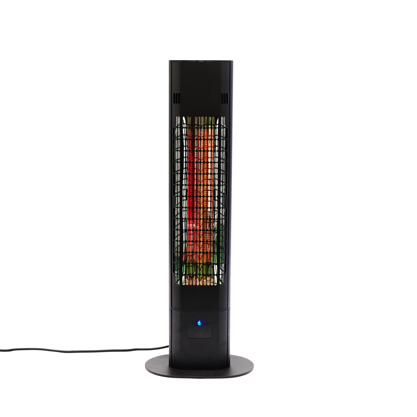 Terassilämmitin 1800W lattiamalli, kaukosäädin, soft touch, musta HORTUS