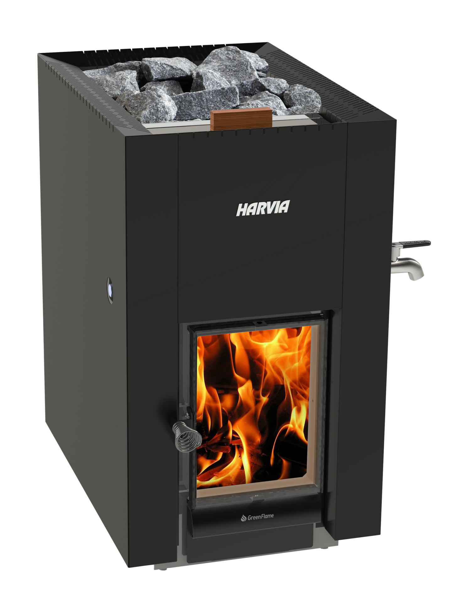 Puukiuas Harvia Linear 22 GreenFlame ES musta