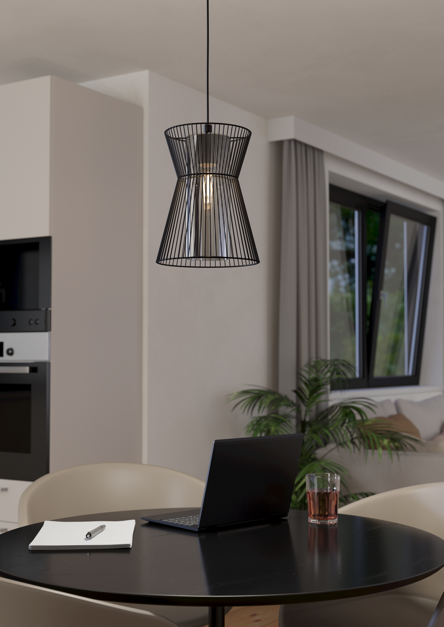 Riippuvalaisin EGLO Maseta 22,5x110cm E27 maks 40W musta