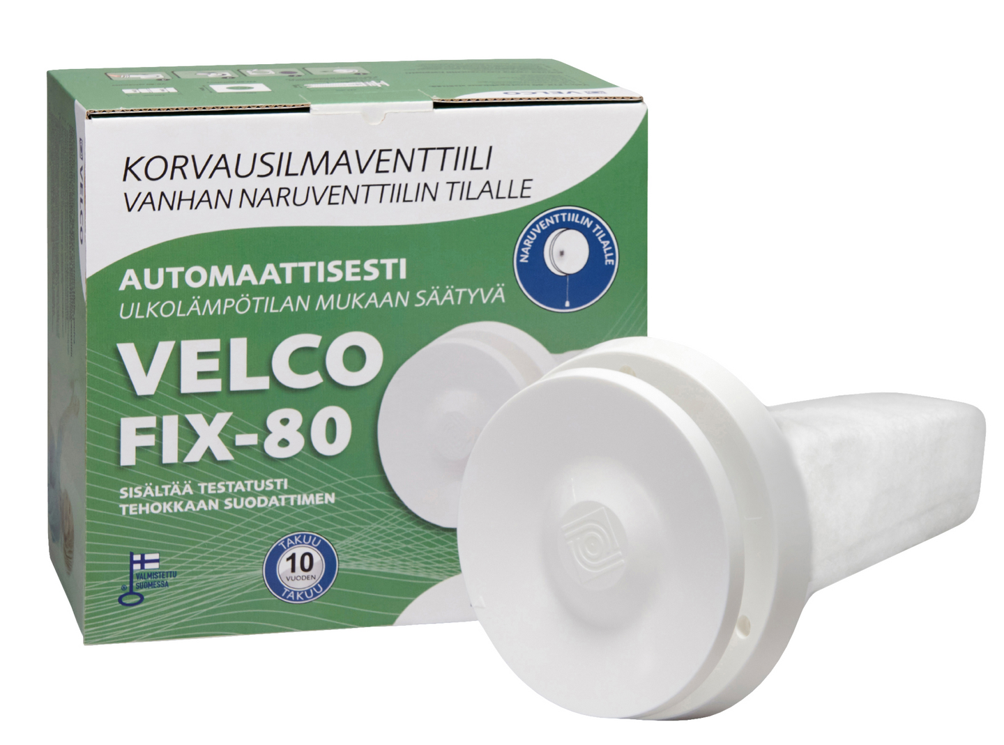 Korvausilmaventtiili Velco FIX-80