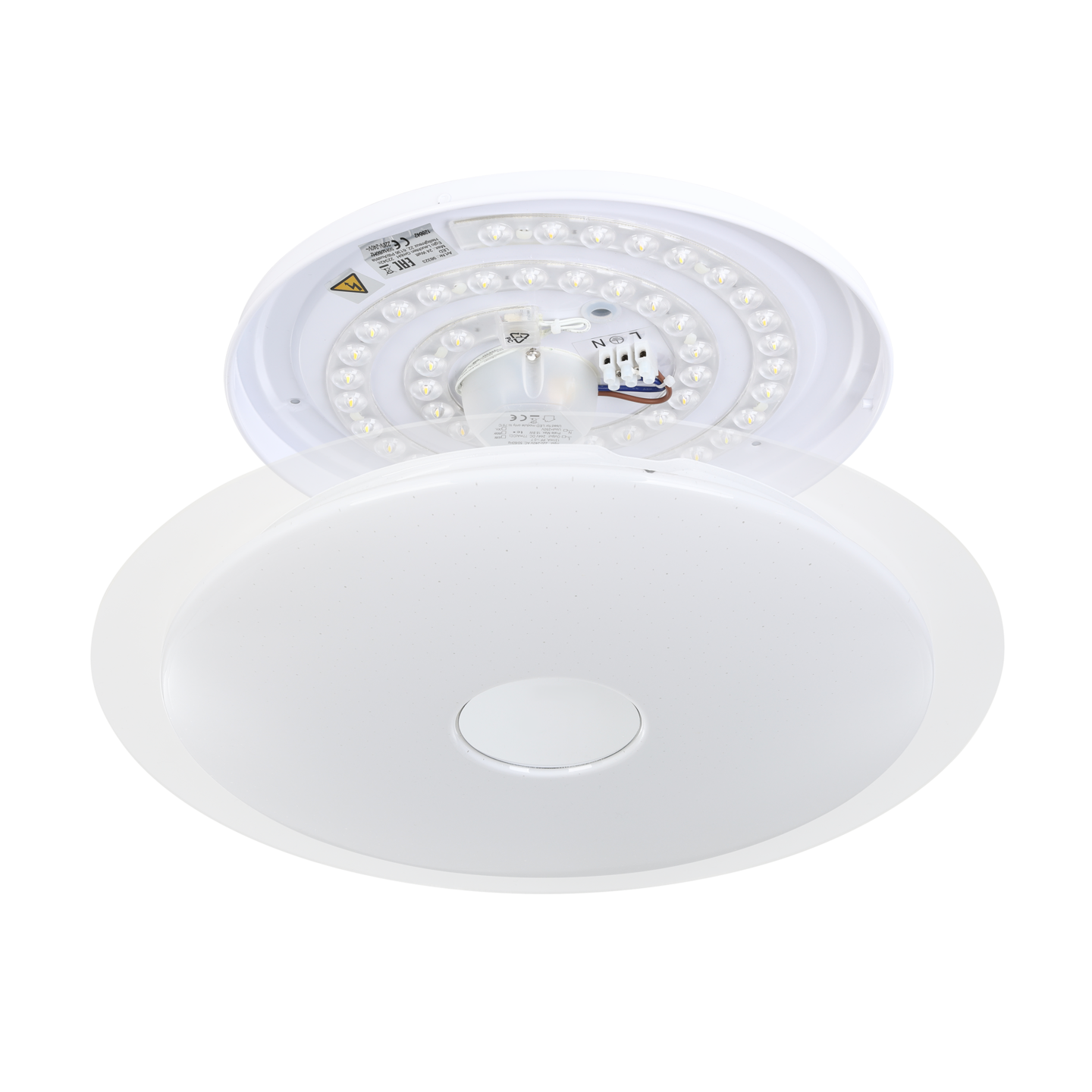 Kattovalaisin EGLO Lanciano 1  led 40cm 18,8W kristalliefekti valkoinen