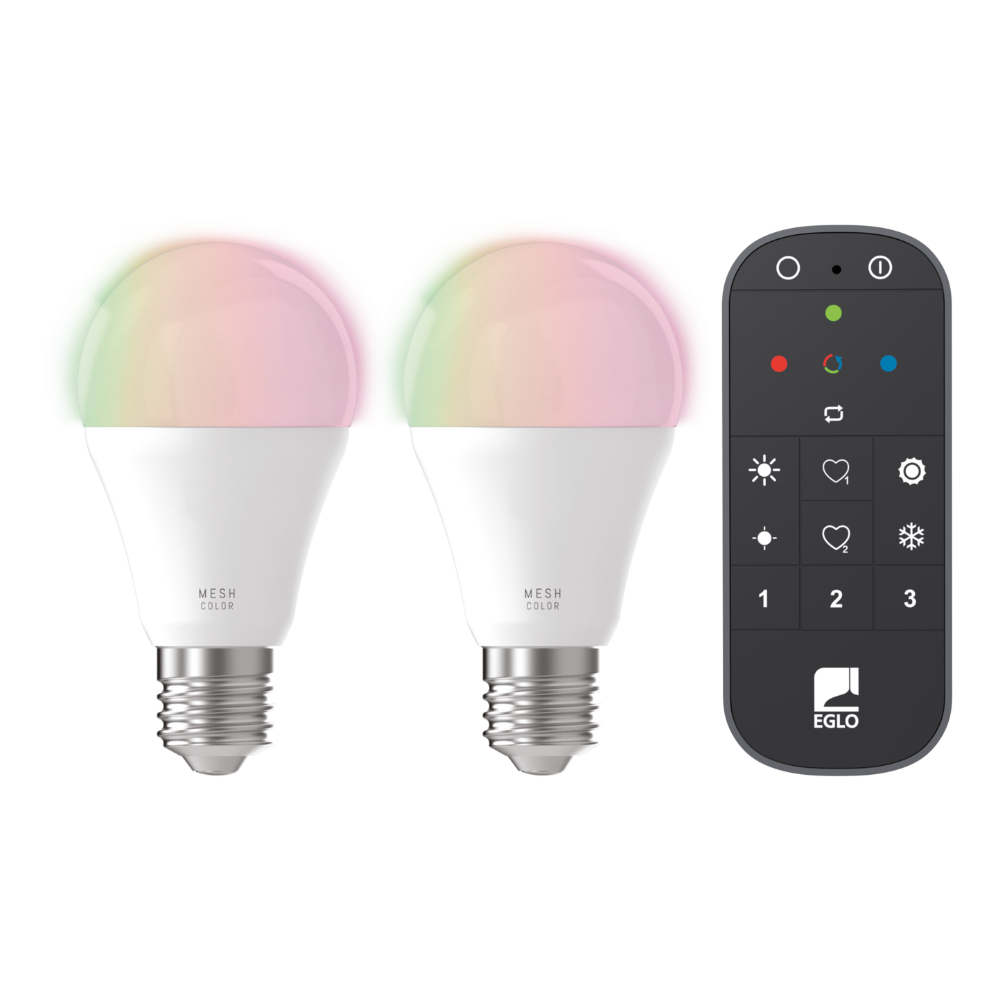 Led-lamppusetti EGLO connect.z E27 9W opaalilasi 2kpl + kaukosäädin