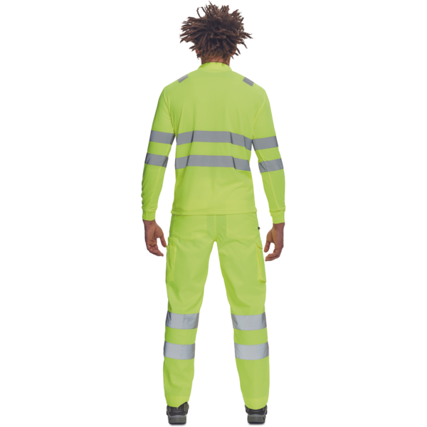 Pitkähihainen pikeepaita Cerva lugo HV keltainen