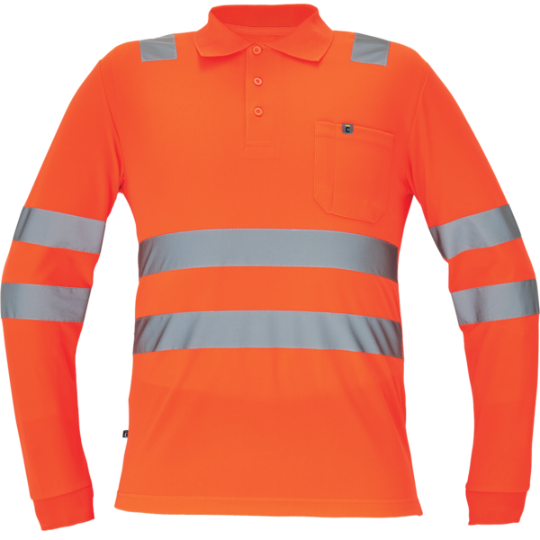 Pitkähihainen pikeepaita Cerva lugo HV  oranssi