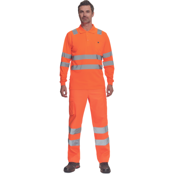 Pitkähihainen pikeepaita Cerva lugo HV  oranssi