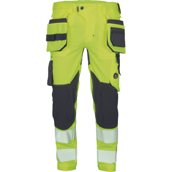 Riipputaskuhousut Cerva neurum HI-VIZ keltainen