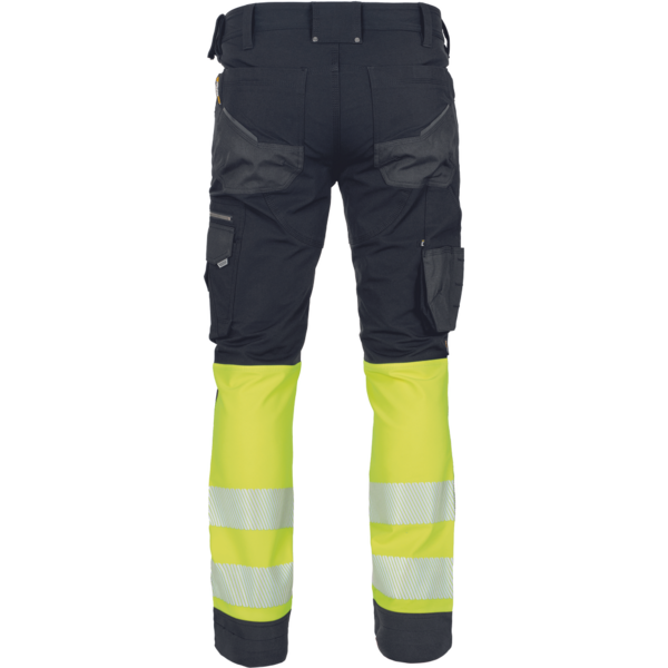 Riipputaskuhousut Cerva neurum HI-VIZ musta-keltainen