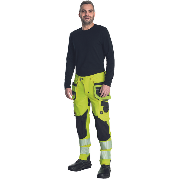 Riipputaskuhousut Cerva neurum HI-VIZ keltainen