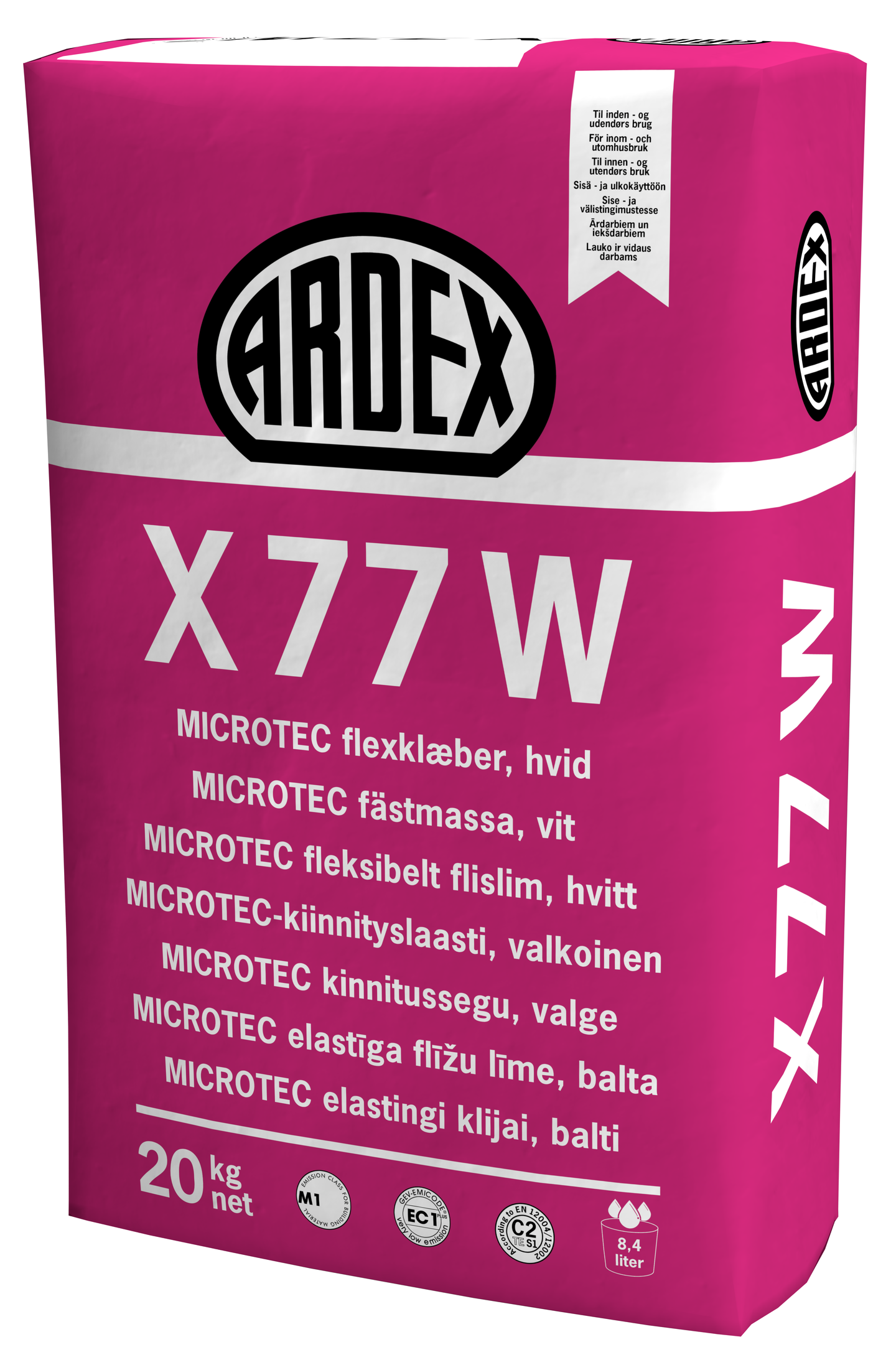 Kiinnityslaasti ARDEX X 77 W 20kg