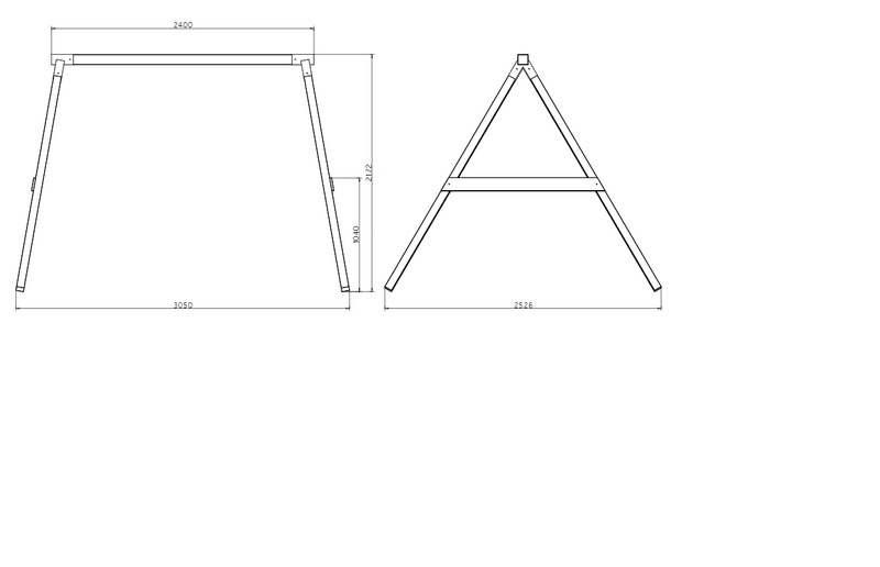 Lastenkeinu Goodiy Jekku 2-istuinta painekyllästetty