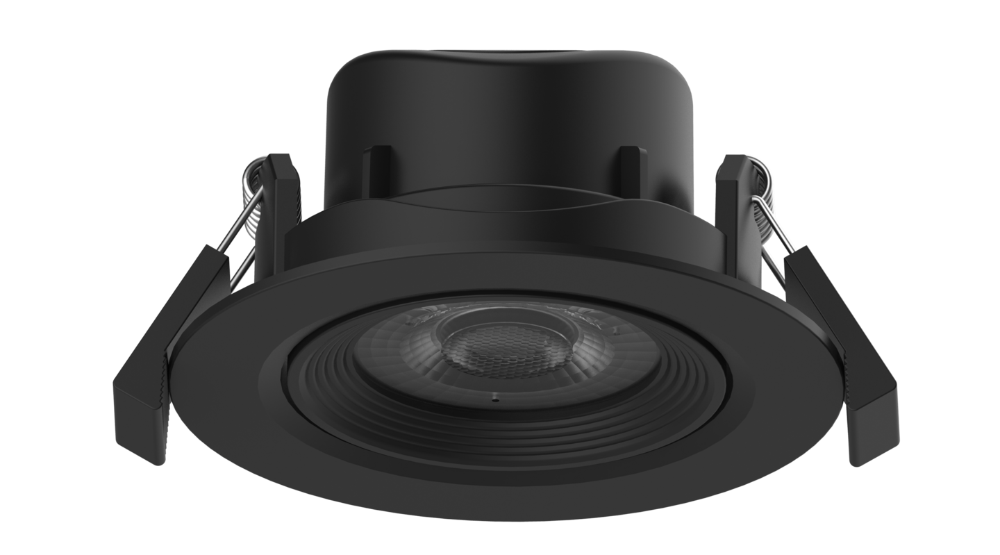 Alasvalo Led Energie 6,5W 500lm 4000K pyöreä musta suunnattava himmennettävä