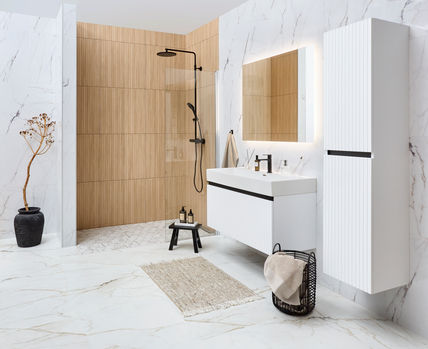 Allaskaappi Cello Lake L100 S45 K45cm valkoinen 1 vetolaatikko ja sisälaatikko