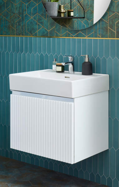 Allaskaappi Cello Lake L60 S45 K45cm valkoinen 1 vetolaatikko ja sisälaatikko