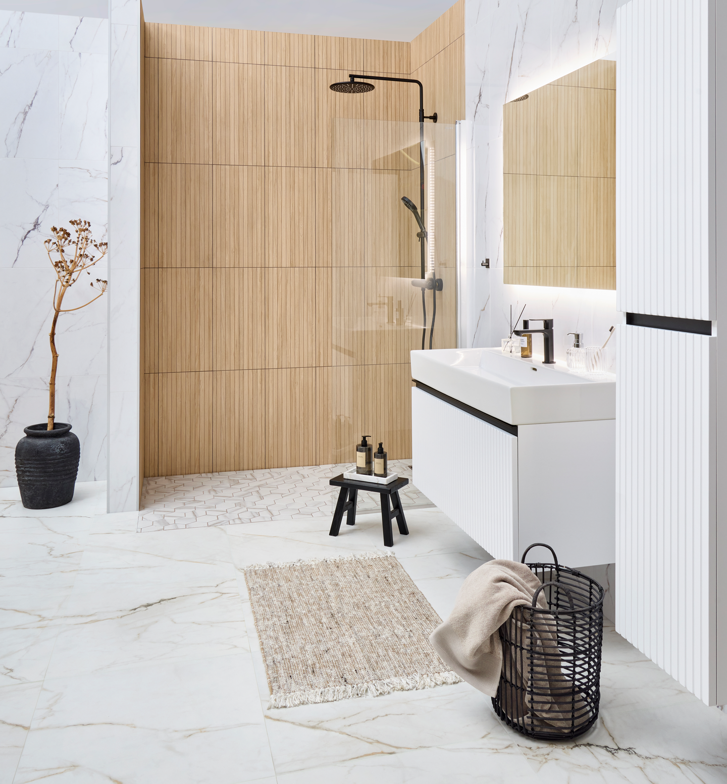 TVÄTTSTÄLLSSKÅP CELLO LAKE 80CM VIT