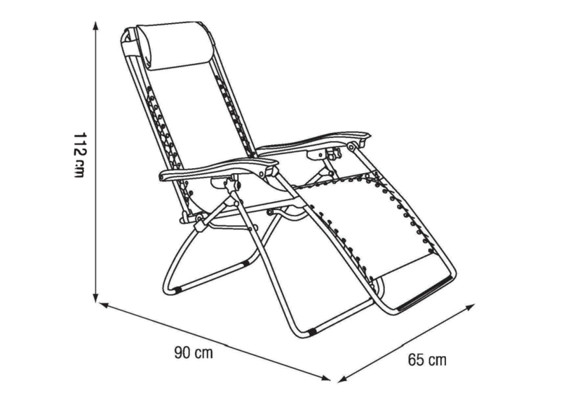 Aurinkotuoli Goodiy Mallorca musta